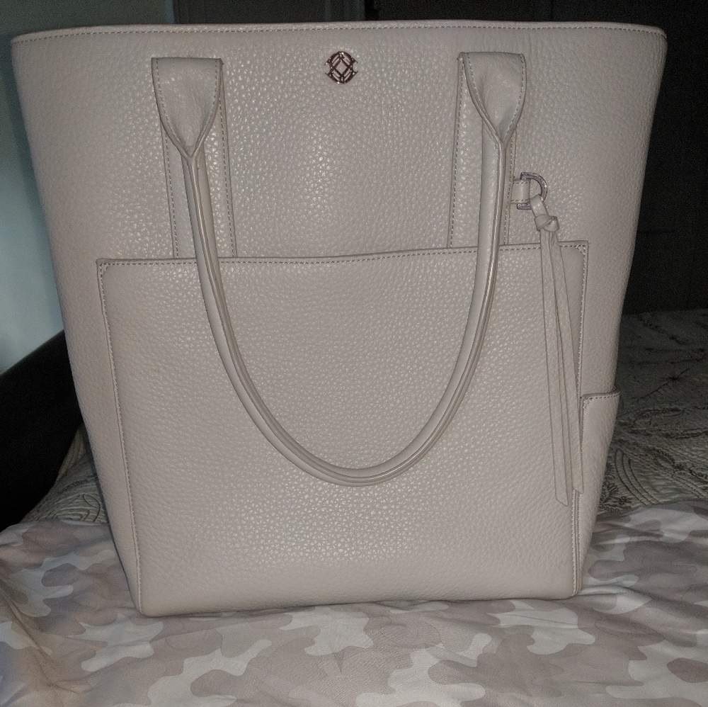 EUC Dagne Dover Charlie Tote Bone